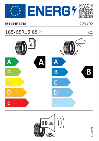 Kia Tyre Label  - michelin-279492-185-65R15